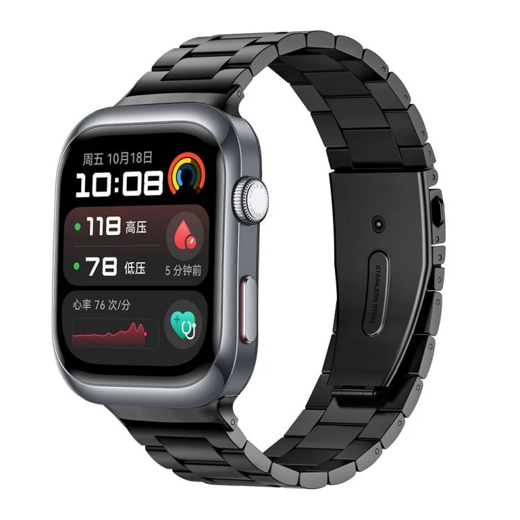 Three Beads Stainless Steel Watch Band