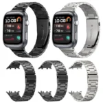Three Beads Stainless Steel Watch Band - Image 2