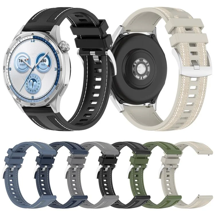 EDA0076929_B1.webp Hybrid Nylon Braid Silicone Watch Band - Image 2