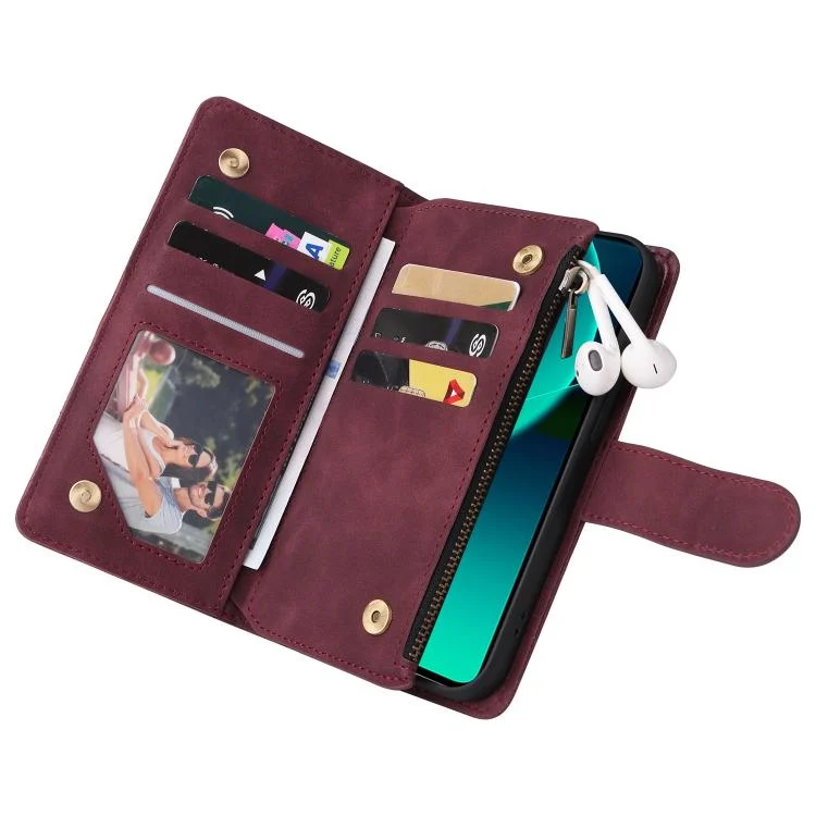 EDA007693402A_5.webp Multifunctional Multi-Card Wallet Phone Leather Case, For Redmi Note 14 5G, For Redmi 13 4G / 5G - Image 6