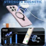 Frosted MagSafe Holder Phone Case, For Xiaomi 14T Pro, For Xiaomi 14T - Image 2