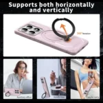 Frosted MagSafe Holder Phone Case, For Xiaomi 14T Pro, For Xiaomi 14T - Image 6