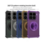 CD Texture 360 Degree Rotating Holder MagSafe Phone Case, For Xiaomi 15 Pro, For Xiaomi 15 - Image 2