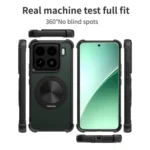 CD Texture 360 Degree Rotating Holder MagSafe Phone Case, For Xiaomi 15 Pro, For Xiaomi 15 - Image 3