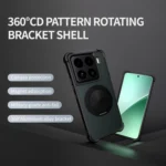 CD Texture 360 Degree Rotating Holder MagSafe Phone Case, For Xiaomi 15 Pro, For Xiaomi 15 - Image 4