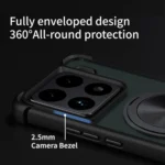 CD Texture 360 Degree Rotating Holder MagSafe Phone Case, For Xiaomi 15 Pro, For Xiaomi 15 - Image 5
