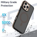 Dual-Color Skin Feel MagSafe Phone Case, For iPhone 16 Pro Max, For iPhone 16 Pro - Image 2