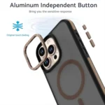 Dual-Color Skin Feel MagSafe Phone Case, For iPhone 16 Pro Max, For iPhone 16 Pro - Image 5