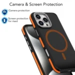 Dual-Color Skin Feel MagSafe Phone Case, For iPhone 16 Pro Max, For iPhone 16 Pro - Image 7