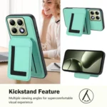 CX01 Detachable Magsafe Magnetic Card Bag Phone Case, For Xiaomi 14T - Image 3