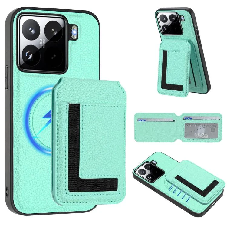 EDA007717604A.webp CX01 Detachable Magsafe Magnetic Card Bag Phone Case, For Xiaomi 15 Pro, For Xiaomi 15, For Xiaomi 14T Pro - Image 1