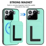 CX01 Detachable Magsafe Magnetic Card Bag Phone Case, For Xiaomi 15 Pro, For Xiaomi 15, For Xiaomi 14T Pro - Image 2