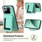 CX01 Detachable Magsafe Magnetic Card Bag Phone Case, For Xiaomi 15 Pro, For Xiaomi 15, For Xiaomi 14T Pro - Image 3