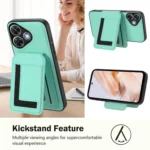 CX01 Detachable Magsafe Magnetic Card Bag Phone Case, For Redmi Note 13R / 13 4G / 13 5G, For Redmi A3 / A3x / Xiaomi Poco C61, For Redmi  Turbo 3 / Poco F6 India - Image 3