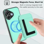 CX01 Detachable Magsafe Magnetic Card Bag Phone Case, For Redmi Note 13R / 13 4G / 13 5G, For Redmi A3 / A3x / Xiaomi Poco C61, For Redmi  Turbo 3 / Poco F6 India - Image 5
