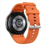 Silver Pin Buckle Leather Silicone Watch Band - Image 4