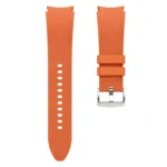Silver Pin Buckle Leather Silicone Watch Band - Image 7
