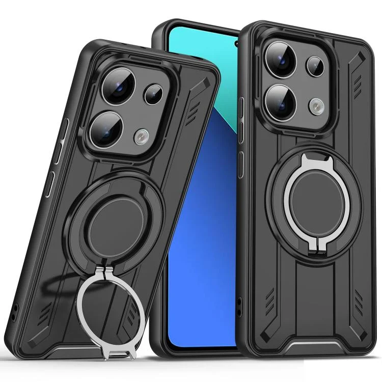 Rotating Ring Holder Magnetic MagSafe Phone Case, For Redmi Note 13 4G, For Redmi Note 13 5G, For Redmi Note 13 Pro 5G