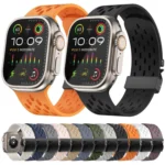 Kalebol Mesh Umbrella Buckle Silicone Watch Strap, For Apple Watch 42mm / 41mm / 40mm / 38mm - Image 2
