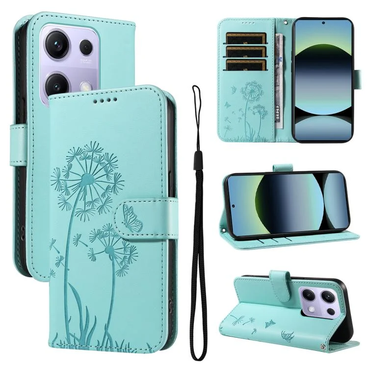 Dandelion Embossed Pattern Flip Leather Phone Case, For Xiaomi Poco M6 Pro 4G Global, For Xiaomi 15 Ultra 5G Global