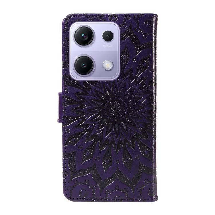 EDA007762802A_2.webp Embossed Sunflower Pattern Flip Leather Phone Case, For Xiaomi Poco M6 Pro 4G Global, For Xiaomi 15 Ultra 5G Global - Image 3