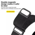 Kalebol 22mm Universal Loop Double Magnetic Buckle Milanese Strap - Image 3