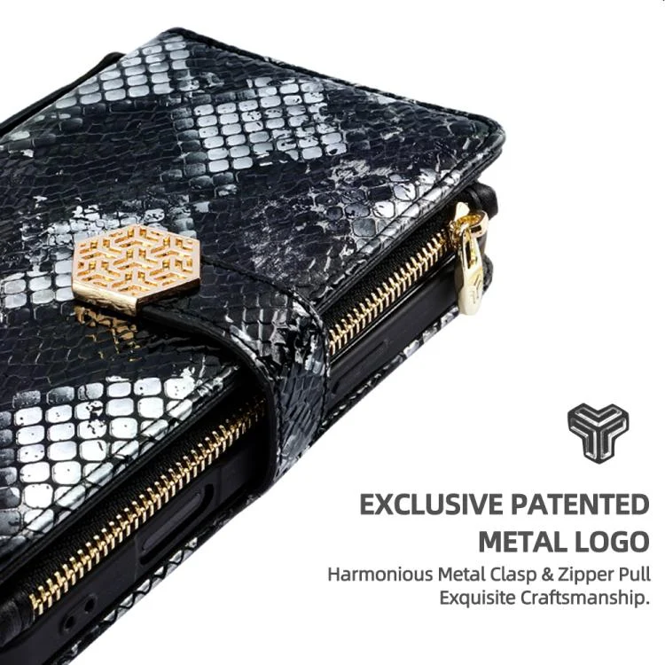 EDA007765704A_3.webp Crossbody Handle Snake Texture Leather Phone Case, For Xiaomi Civi 5 Pro 5G, For Xiaomi 15 Ultra, For Xiaomi 14T Pro 5G, For Xiaomi 14T 5G - Image 4