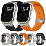 Kalebol High Elasticity L-shaped Nail Silicone Strap, For Apple Watch 46mm / 49mm / 45mm / 44mm, For Apple Watch 42mm / 41mm / 40mm / 38mm - Image 7