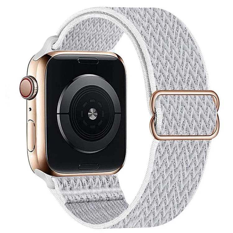 Kalebol Eight Buckle Wavy Braided Nylon Watch Band, For Apple Watch 46mm / 49mm / 45mm / 44mm