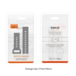 Kalebol Wave Pattern Studded Buckle Silicone Watch Band - Image 5