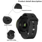 Kalebol Dot Studded Buckle Silicone Watch Band - Image 4