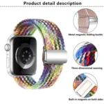 Kalebol Nylon Loop Magnetic Buckle Watch Band, For Apple Watch 46mm / 49mm / 45mm / 44mm - Image 4