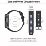 Kalebol Two-color Silicone Watch Band - Image 4