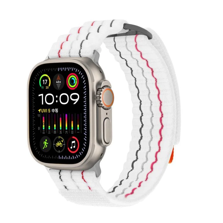 Kalebol Dual-section Sports Nylon Loop Watch Band, For Apple Watch 46mm / 49mm / 45mm / 44mm, For Apple Watch 42mm / 41mm / 40mm / 38mm