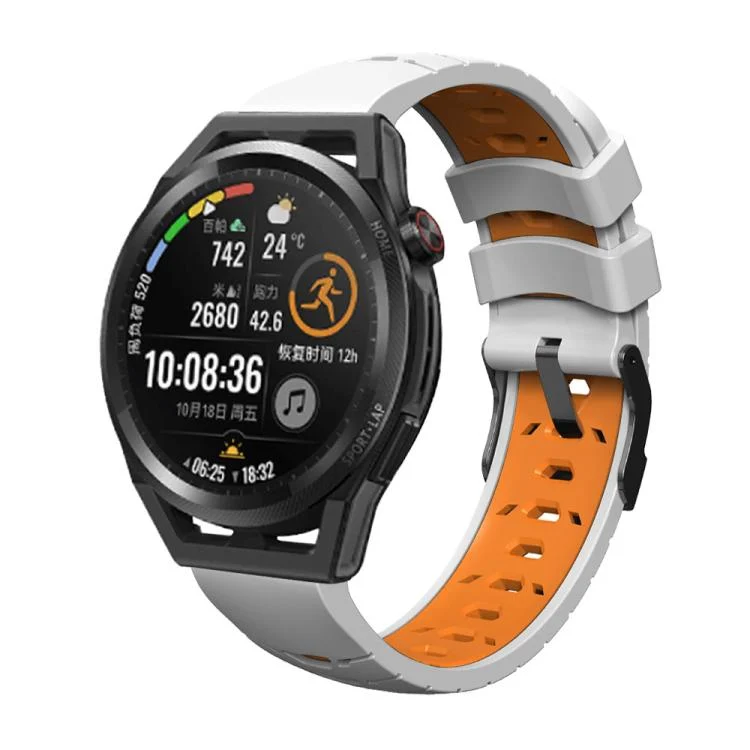 Kalebol 22mm Universal Three Row Holes Silicone Watch Band