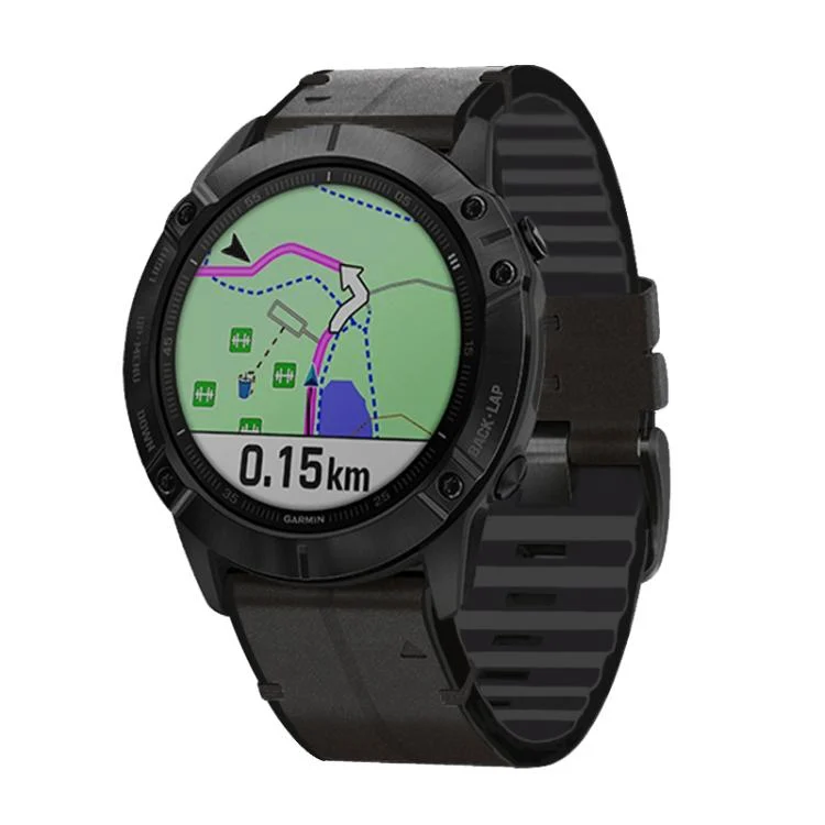 Kalebol Quick Release Silicone Leather Watch Band