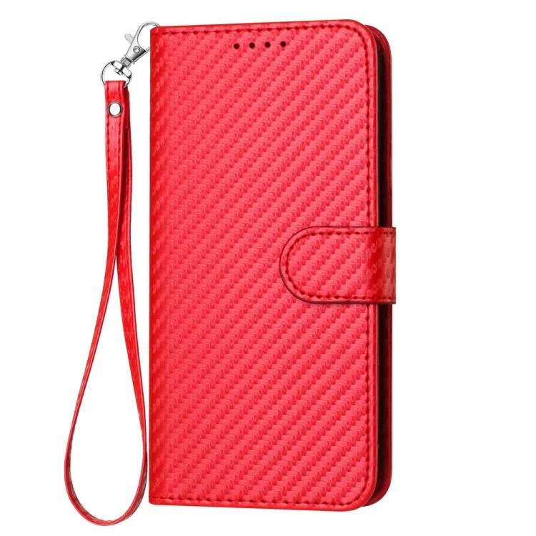 EDA007786301A_1.webp YX0070 Carbon Fiber Buckle Leather Phone Case with Lanyard, For Xiaomi 15 Ultra - Image 2