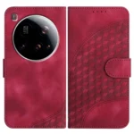 Elephant Head Embossed Phone Leather Case with Lanyard, For Xiaomi 15 Ultra