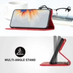 Heart Pattern Skin Feel Leather Phone Case, For Xiaomi 15 Ultra - Image 4