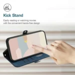 Side Buckle Double Fold Hand Strap Leather Phone Case, For Xiaomi 15 Ultra - Image 5