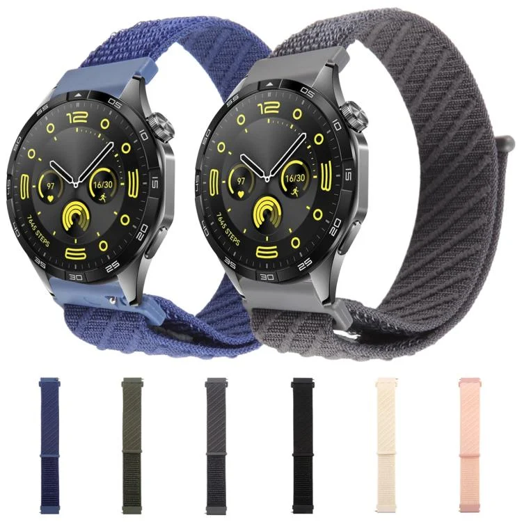 EDA0077926_B1.webp Twill Nylon Loop Hook and Loop Fastener Watch Band - Image 2