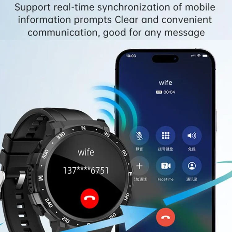 EDA007794801A_11.webp Q10 Dual-mode Bluetooth Headphones Smart Watch,1.52 inch, Support Bluetooth Call / Heart Rate - Image 12