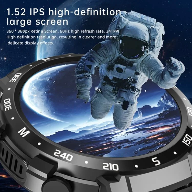EDA007794801A_4.webp Q10 Dual-mode Bluetooth Headphones Smart Watch,1.52 inch, Support Bluetooth Call / Heart Rate - Image 5