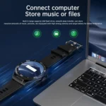 Q11 Dual-mode Bluetooth Headphones Smart Watch,1.58 inch, Support Bluetooth Call / Heart Rate - Image 3