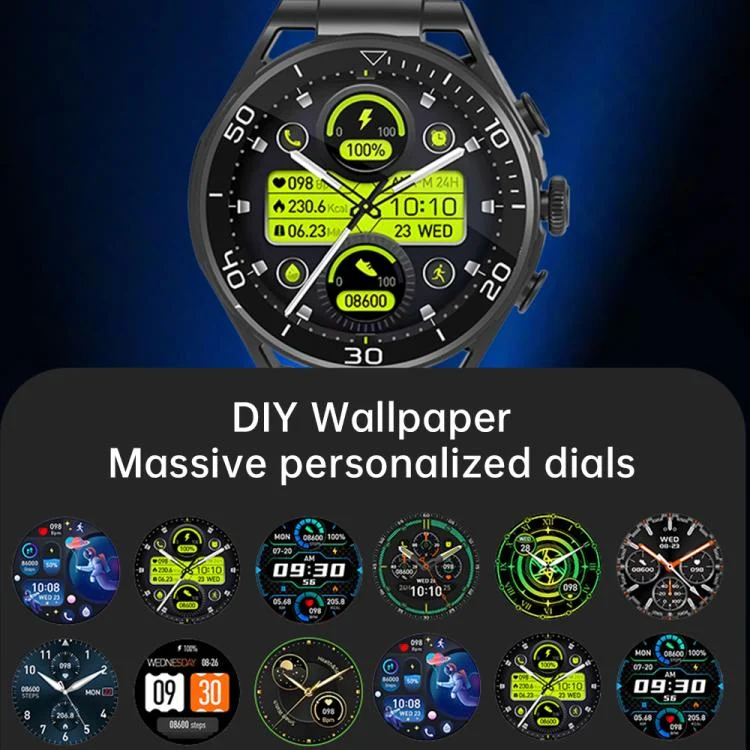 EDA007795201A_3.webp Q11 Dual-mode Bluetooth Headphones Smart Watch,1.58 inch, Support Bluetooth Call / Heart Rate - Image 4
