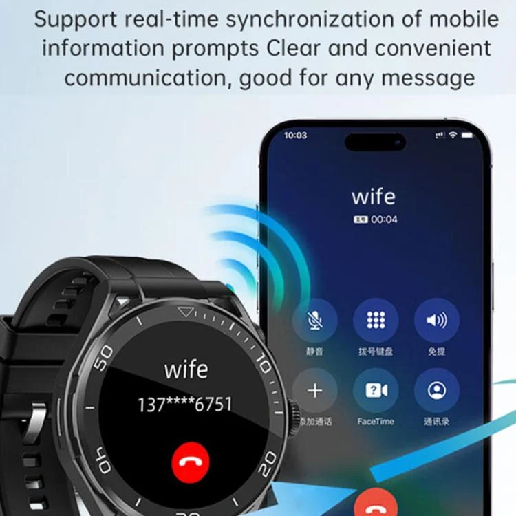 EDA007795201A_7.webp Q11 Dual-mode Bluetooth Headphones Smart Watch,1.58 inch, Support Bluetooth Call / Heart Rate - Image 8