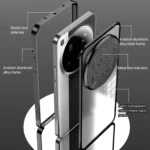 Snap Buckle Single-sided Metal Frame Frosted Phone Case, For Xiaomi 15 Ultra - Image 5