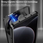 Snap Buckle Single-sided Metal Frame Frosted Phone Case, For Xiaomi 15 Ultra - Image 6