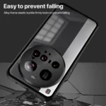 Snap Buckle Single-sided Metal Frame Frosted Phone Case, For Xiaomi 15 Ultra - Image 9