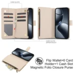 YM016 Rhombic Zipper Card Wallet Leather Phone Case with Lanyard, For Xiaomi 14T Pro 5G, For Xiaomi 14T 5G - Image 3